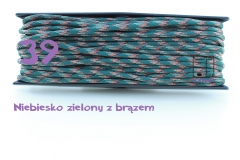 39 niebiesko zielony z brązem