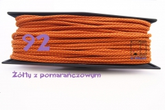92 żółty z pomarańczowym